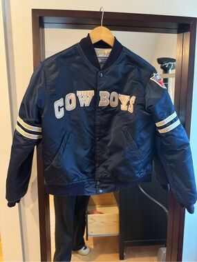 Vintage Youth Large Cowboys Starter Jacket